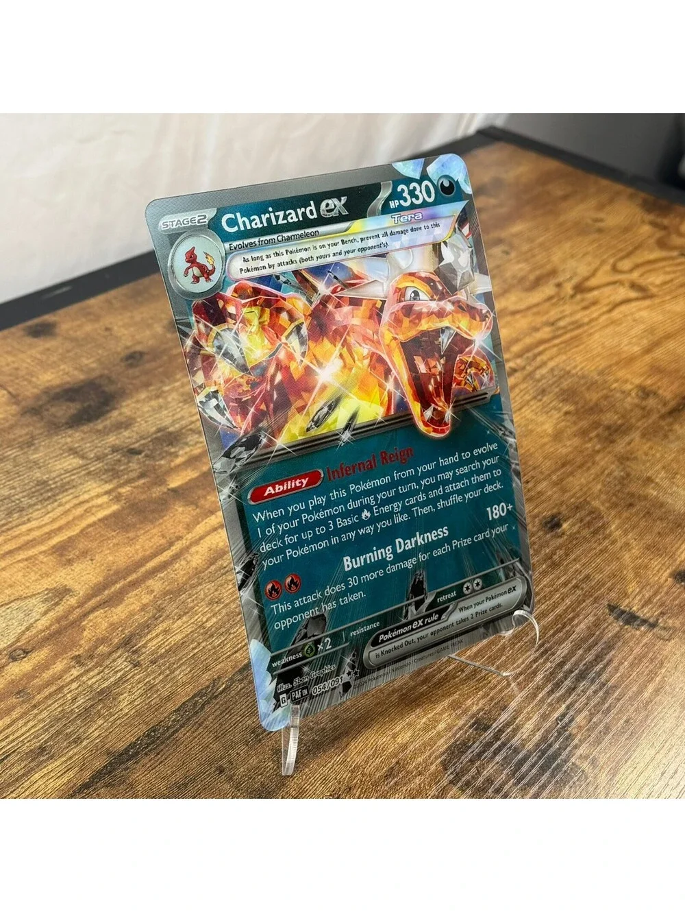 Pokemon Charizard ex SVP 196 Jumbo Oversized 5x7 Lenticular Promo Card NM